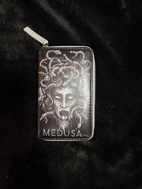 Medusa Zip Wallet - Graphic Art Goth Goddess